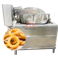 Automatische gebratene Zwiebel Verarbeitung linie Ringe Fritte use Zwiebel Frittier maschine