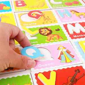 Montessori DIY Lettres et Mots en Bois Puzzle Jouet Jeu Éducatif pour Enfants de 2 à 4 <span class=keywords><strong>Ans</strong></span> Garçons et Filles - Product Image 6