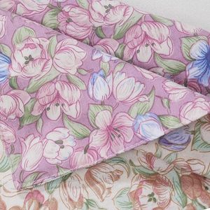 Delantal sin mangas de poliéster y algodón con estampado floral, 2 bolsillos, doble cara, ajustable, antimanchas, estilo fresco, para jardinería, cocina y manicura - Product Image 4