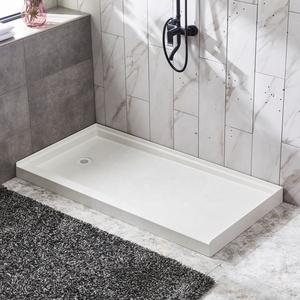 Plato de Ducha de Superficie Sólida para Baño, Base de Ducha SMC con Desagüe - Product Image 5