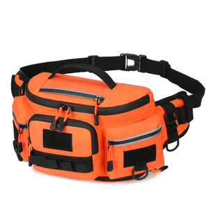 Multi Functional Sports Waist Pack Nylon <b>20L</b> Outdoor Cycling Running Tactical Crossbody <b>Bag</b> Gray Orange Black - Product Image 4