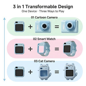 Reloj Inteligente <span class=keywords><strong>con</strong></span> Cámara para Niños Pequeños, Cámara Deportiva <span class=keywords><strong>con</strong></span> Lente Giratoria, Pantalla Táctil HD, Cámara Digital Infantil, Reloj Inteligente de Regalo - Product Image 1