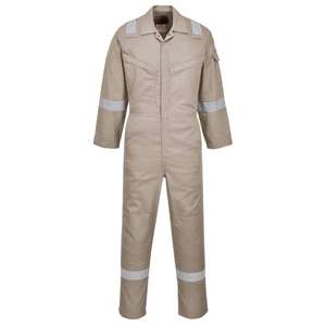 PORTWEST - FR21KHRXXL Combinaison antistatique kaki résistante aux flammes super légère de 210g VÊTEMENTS DE TRAVAIL RÉSISTANTS AUX FLAMMES - Product Image 1