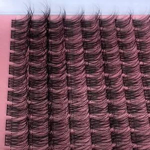 Hand Made Fan Eyelashes DIY Lash Fluffy Cluster Private Label Volume 3D Mink Effect Cluster Lashes Wholesale DIY Cluster Lashes