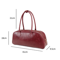 Bolso de Hombro Cilíndrico de Cuero Genuino para Mujer, Nueva Colección 2026, Venta Caliente, Muestra Personalizada Disponible
