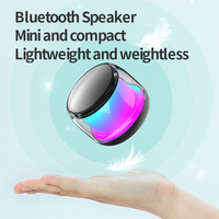 TWS Dual Pairing Mini Portable Wireless Speaker Bass Loud Stereo LED Colorful Light FICAN S9
