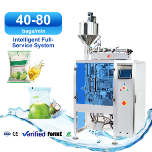 Machine d'emballage verticale VFFS à scellage parfait pour liquides (vinaigre de cidre, eau de coco) - Prix usine - Product Image 1