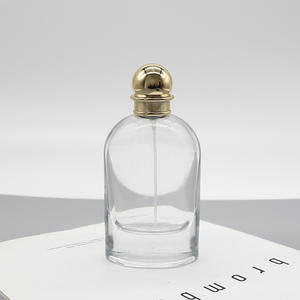 Flacon de parfum en verre à fond épais de 100 ml, bouchon à clipser, forme ovale, recharge et flacons cosmétiques, vente en gros du fabricant - Product Image 1