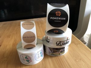 Tùy Chỉnh Dán Cá Nhân Của Riêng Bạn Thiết Kế Ủng Hộ Hộp Nhãn Logo Đám Cưới Kraft Đảng Giấy Trang Trí Nhãn Dán - Product Image 6