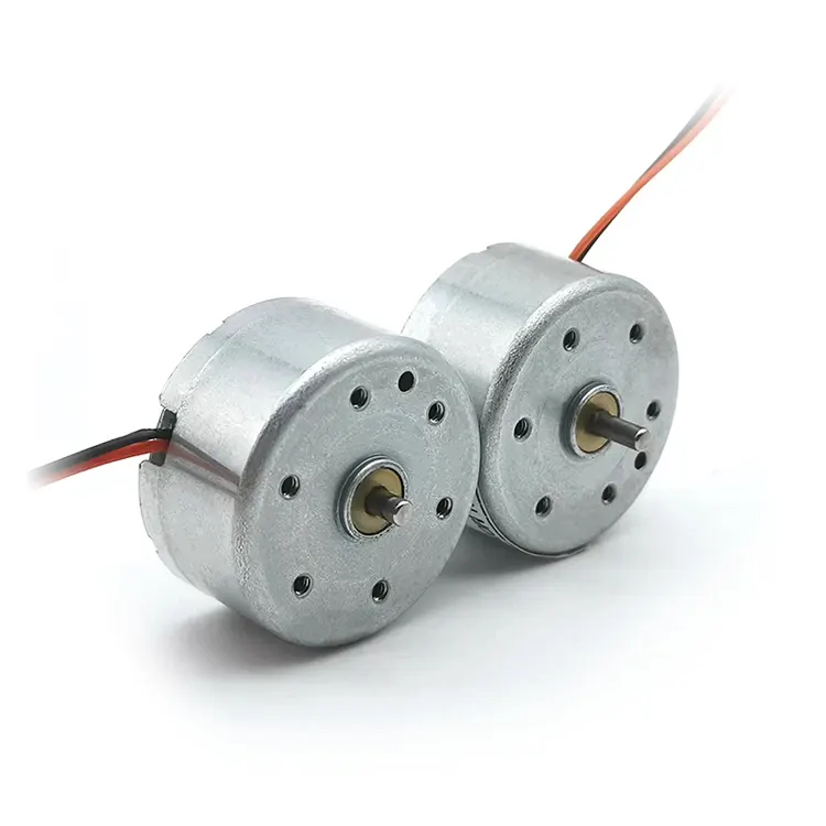 micro quiet round 6v 24mm metal brush motor 12v dc motor toy motor