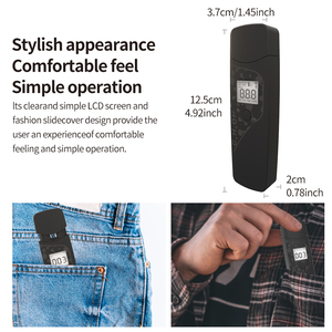 Tragbarer profession eller kontaktloser Atemprobenahme-Alkohol <span class=keywords><strong>tester</strong></span> Persönlicher Alarm gasana lysator - Product Image 4