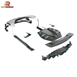 BatFury-Kits de carrosserie en fibre de carbone pour F-errari 296 GTB, capot avant, jupe latérale, coffre, aileron arrière, pièces détachées pour voiture - Product Image 2