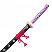 Katana de collection One Piece Law Purple Kikoku, 140 cm, 1,3 kg, populaire pour le cosplay