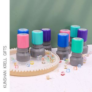 Tampon encreur personnalisé en plastique à motif de dessin animé, couleur personnalisée, pour bureau, papeterie, cadeaux - Product Image 3