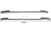 Barres de toit en alliage d'aluminium avec rails transversaux, porte-bagages, accessoires automobiles pour Highlander 2008-2013, accessoires 4x4