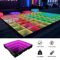 Discoteca fiesta entretenimiento 3D espejo LED pista de baile