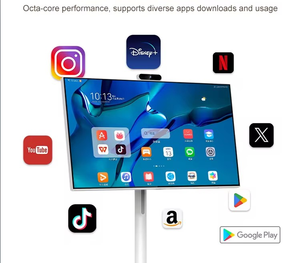 Téléviseur et lecteur vidéo mobile 21,5/27/32 pouces HD1080 Écran tactile LCD rotatif Portable pour télécommande DVB-T pour Facebook/<span class=keywords><strong>TikTok</strong></span> - Product Image 2