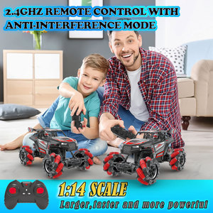 Auto RC 1:14 2.4G per Acrobazie con Spostamento Laterale e Drift a 360 Gradi °   Auto da Corsa Girevole con Spray e Luci, Giocattolo Danzante con Dimostrazione Automatica per Bambini - Product Image 2