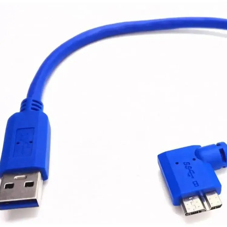 12 дюймов/30 см USB 3,0 штекер Micro B штекер 10pin 90 градусов прямой угол короткий кабель