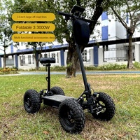 Scooter électrique à quatre roues tout-terrain 4x4 4WD avec batterie 60Ah, autonomie supérieure à 35 km et vitesse supérieure à 18 km/h