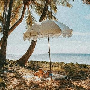 Ovida-<span class=keywords><strong>sombrilla</strong></span> de jardín con borlas para exteriores, <span class=keywords><strong>sombrilla</strong></span> de <span class=keywords><strong>playa</strong></span> de gran tamaño con estampado de logotipo - Product Image 5