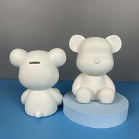 Lot de figurines Fluid Bear en vinyle, faites à la main, pour application de peinture DIY, fournitures pour vendeurs de rue - Violent Bear Noël Halloween