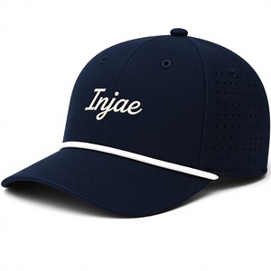 Wholesale Custom Golf Rope <b>Hats</b> High Quality Laser Perforated Performance Golf Caps Embroidered <b>Waterproof</b> Sports <b>Hats</b> for - Product Image 1