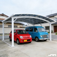 Cochera Moderna de Aluminio Tipo Cantilever con Certificación CB para Garaje Exterior y Estacionamiento