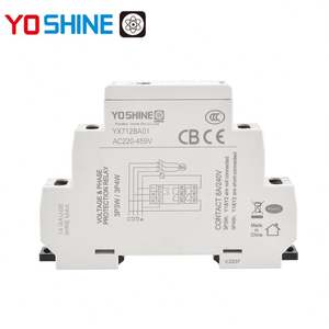 Yoshine 8A สัมผัส AC 220V-459V/240V แรงดันไฟฟ้าเกินและแรงดันไฟฟ้าเกินและรีเลย์ป้องกันเฟส - Product Image 2