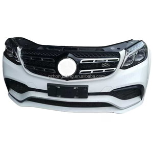 Pour le paquet de pare-chocs avant noir Mercedes-benz GLS63 <span class=keywords><strong>AMG</strong></span>, les feux de jour et les phares antibrouillard GLS W166AMG de 2015 à 2019 - Product Image 4
