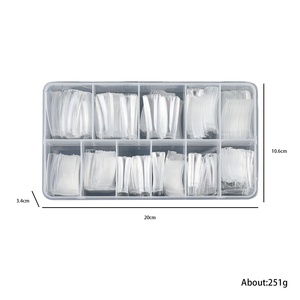 Pointes Demi-Couvre Canard XL Pointes Artificielles <span class=keywords><strong>Pieds</strong></span> de Canard en Acrylique pour <span class=keywords><strong>Ongles</strong></span> Couverture Complète <span class=keywords><strong>Faux</strong></span> Pointes Courtes Transparentes de Canard XXL - Product Image 6