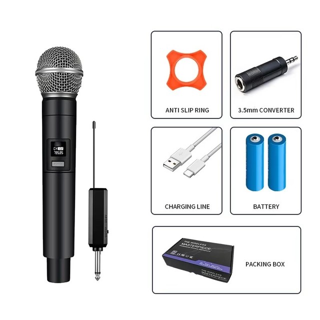 Wireless Microphone Two-channel Speaker Plug-and-play for Karaoke and Singing Special Wireless Microphone for Singing