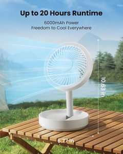 Ventilador de Escritorio Recargable con 3 Velocidades Ajustables, Logotipo y Color Personalizados OEM/ODM, Certificado, Venta al Por Mayor - Product Image 3