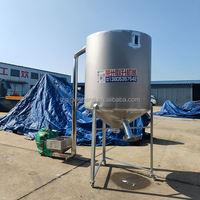 Silo Verticale Omogeneizzato in Acciaio Inossidabile, Silo di Stoccaggio Centrale, Serbatoio di Trasferimento Industriale per Granuli Plastici