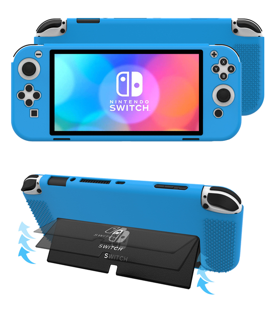 HOXC Protective Silicone Case for Switch OLED , New Released Private Mold Silicone Shell Cover for Nintendo Switch OLED