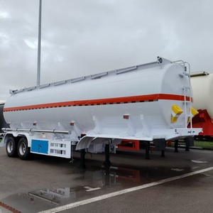 Semi-remorque citerne mobile neuve en acier de haute qualité, 3 essieux, 45 m³, suspension mécanique Euro2, porte-citernes de carburant 12R22.5 - Product Image 2