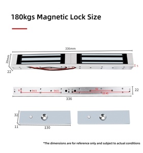 ระบบควบคุมการเข้าออกประตูแบบแม่เหล็ก 180 กก. สำหรับติดตั้งบนพื้นผิวโรงงาน ป้องกันการโจรกรรม - Product Image 4