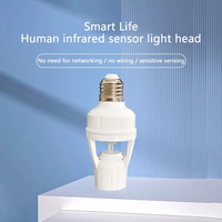 Portalámparas E27 de 60W con Control Remoto Inalámbrico, Temporizador Inteligente, 110V 220V, Interruptor de Luz Múltiple para Casa, Habitación de Bebé, Dormitorio