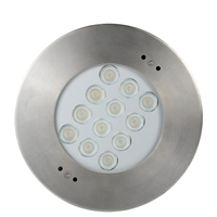 IP68 316SS LED lumière souterraine piscines 12W/36W lampe encastrée contrôleur DMX blanc/bleu étang acier inoxydable verre 12V