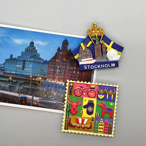 Imanes de nevera en 3D de países de Europa, recuerdo turístico, Dala horse, estocolm, Viking, <span class=keywords><strong>Suecia</strong></span>, recuerdo de Turismo, regalo - Product Image 4