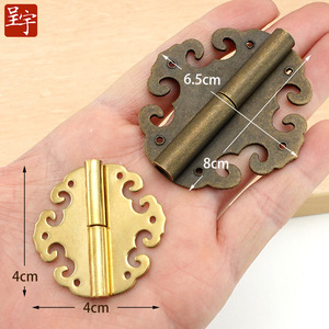 Chengyu Copper Hinges Butterfly Shape 180 Degree For Wooden Box <b>Cabinet</b> Door Surface Mount Traditional Design - Product Image 3