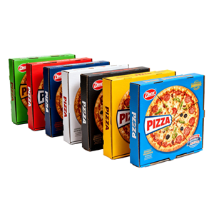 Cajas de Pizza Corrugadas Desechables, Impresas Flexográficamente, Cartones para Envasado de Alimentos, Caja de Entrega a Domicilio Personalizada, Suministro Directo OEM - Product Image 1