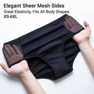 Mutande Mestruali Personalizzate all'Ingrosso XS-6XL, Traspiranti con Rete Laterale, Riutilizzabili, 4 Strati Assorbenti, Impermeabili, per Donne - Product Image 5
