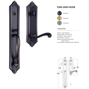 Factory Manufacturer Copper Fingerprint Password Card <b>Key</b> Tuya Door <b>Lock</b> Smart <b>Locks</b> - Product Image 1