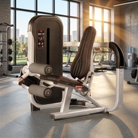 Machine à flexions de cuisses assises avec pile de poids sélectionnable et coussinets de cuisse réglables pour l'isolation des ischio-jambiers et la flexion des genoux