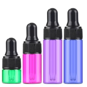 Mini Flacone Contagocce in Vetro Ambrato <span class=keywords><strong>per</strong></span> Oli Essenziali e Profumi, Fiala Portatile con Tappo Dorato <span class=keywords><strong>per</strong></span> Cosmetici e Sieri - Product Image 1
