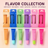 Baume à lèvres hydratant longue durée Glorysmile Oral Care Private Label 10g, saveur fruitée, rose bubblegum, huile de jojoba, tube personnalisé