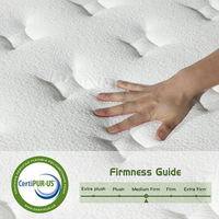 Matelas à ressorts ensachés 7 zones en mousse à mémoire de forme en latex