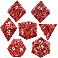 Jeu de dés à angle droit en cuivre gaufré pour COC D&D Dungeons & Dragons, dés polyédriques multicolores pour jeux de table TRPG