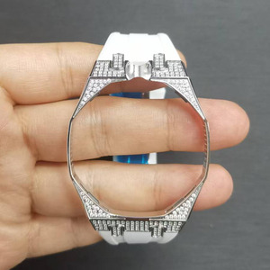 Cinturino in Silicone con Cassa in Acciaio Inossidabile Diamantato per <span class=keywords><strong>Bracciale</strong></span> Swatch Royal Pop e Cinturino AP Swatch - Product Image 5